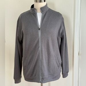 Pebble Beach Unisex Charcoal Zip-Up Sweatshirt